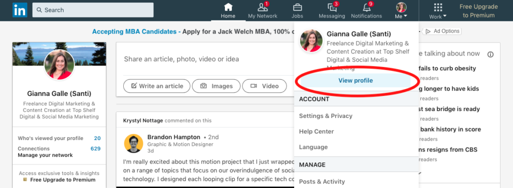 LinkedIn Group Posting Step 1